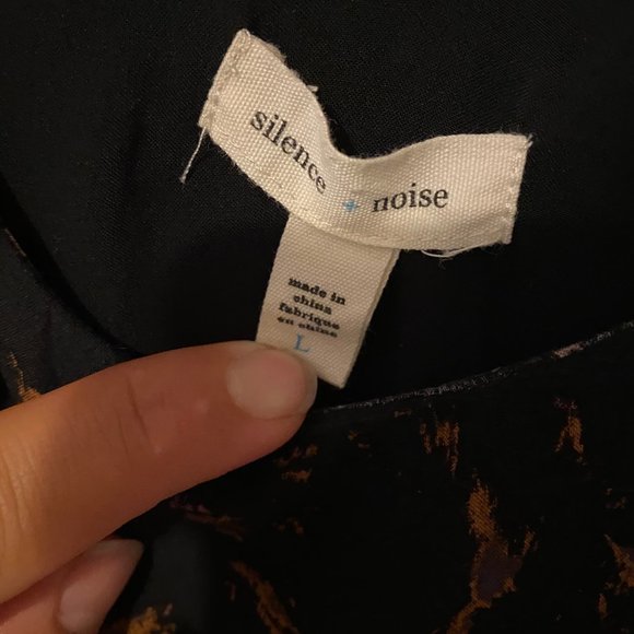 Silence + Noise Black Dress - Picture 5 of 6